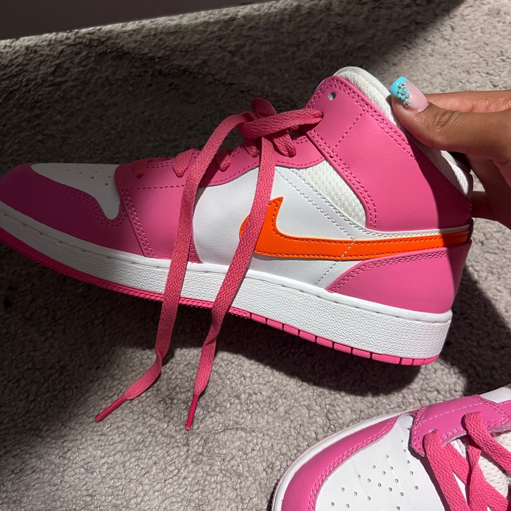 Nike Pink and Orange High-Tops